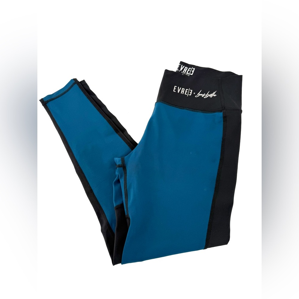 EVRI Blue and Black Performance Leggings